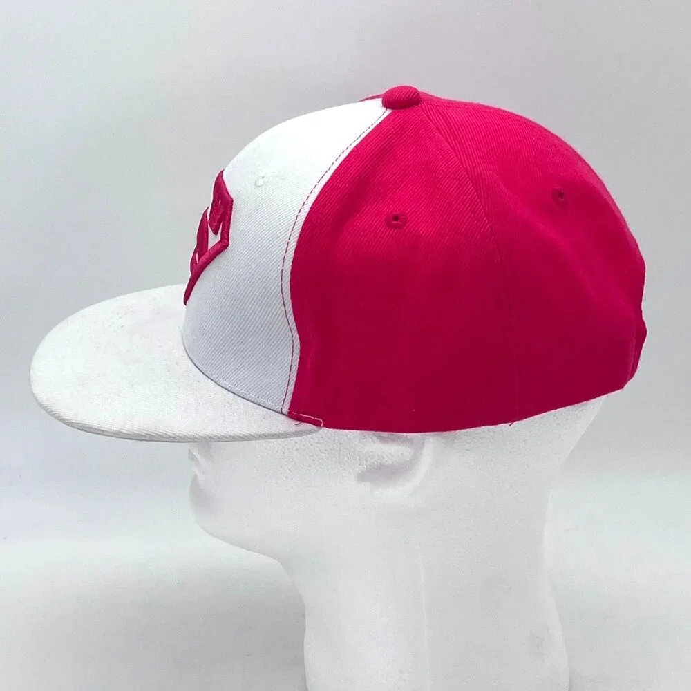 Supergirl Snapback Cap Hat Six Flags Exclusive Pink & White DC Comics Superhero - Picture 5 of 13